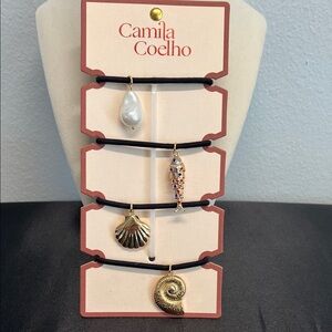 Camila Coelho | Sea Motif Charm Hair Tie Set
